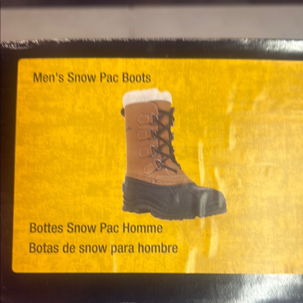 Cabela’s Men's Brown Snow Boots with Black Soles 9
